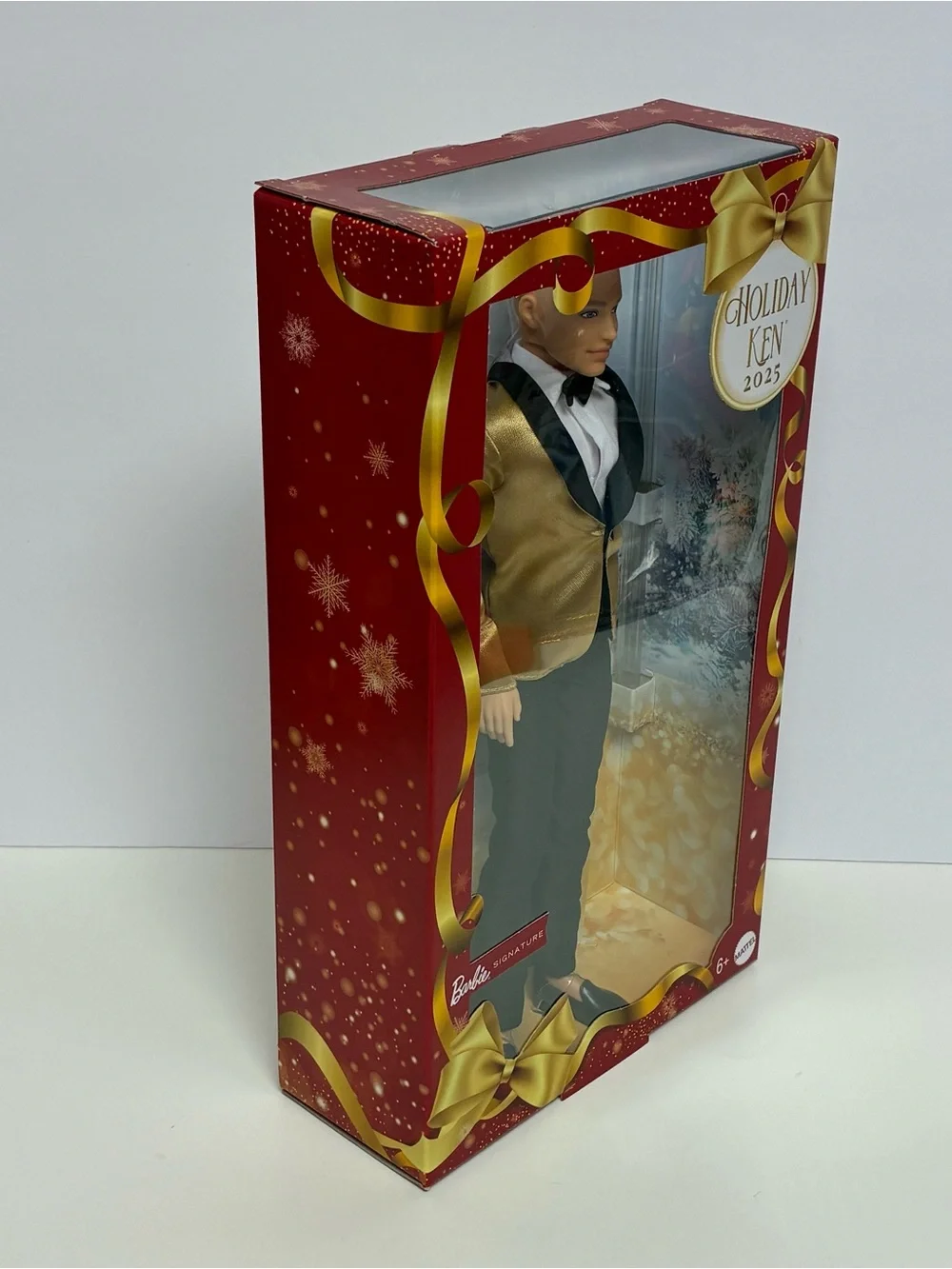 Barbie Signature 2025 Holiday Blonde Ken Collectible Fashion Doll NEW w/ Shipper